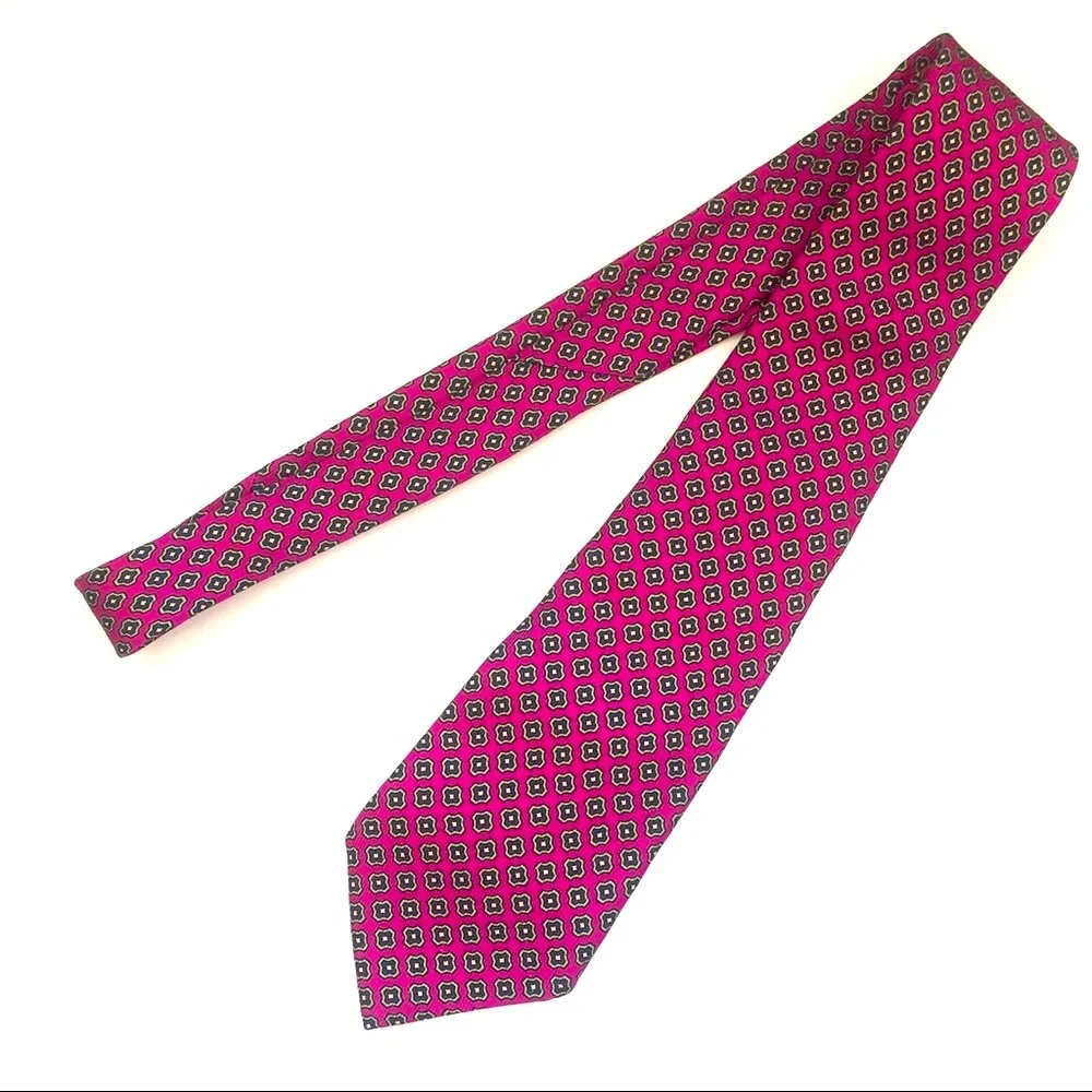 Vibrant Green and Pink Tie Accessories